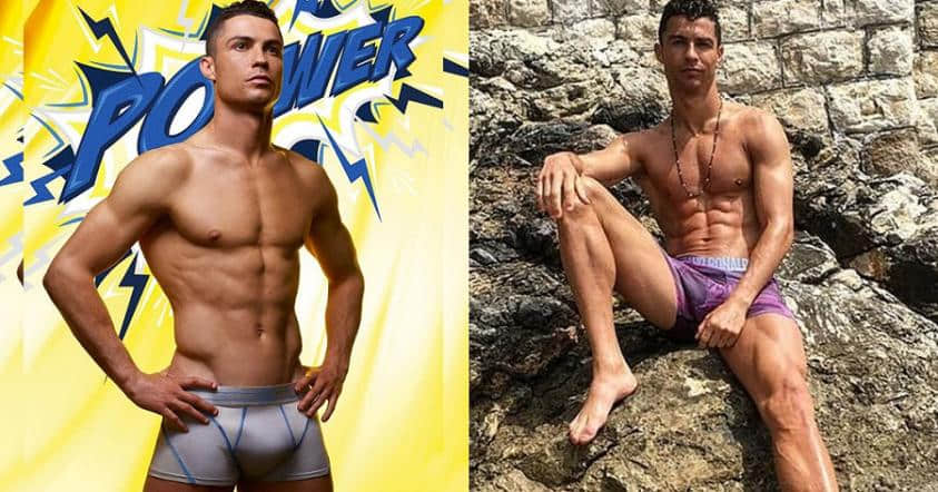 C罗男性内裤品牌宣传照走超人风,C罗的超能力是...下面一大包?-NICEGAY
