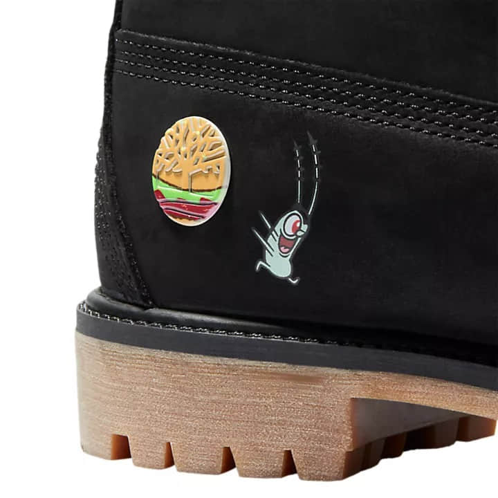 海绵宝宝和Timberland联名系列 经典六寸靴与美味蟹堡超级搭!-NICEGAY