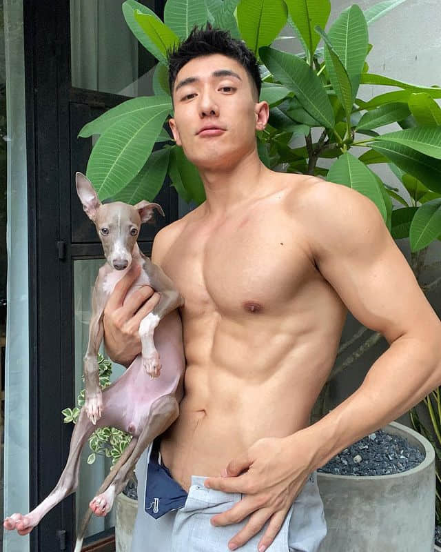 周一品肌肉|纯白曼谷内裤男模和皮皮宠物秀出好肌肉:赵中齐 Jasper -1 周一品肌肉|纯白曼谷内裤男模和皮皮宠物秀出好肌肉:赵中齐 Jasper-NICEGAY