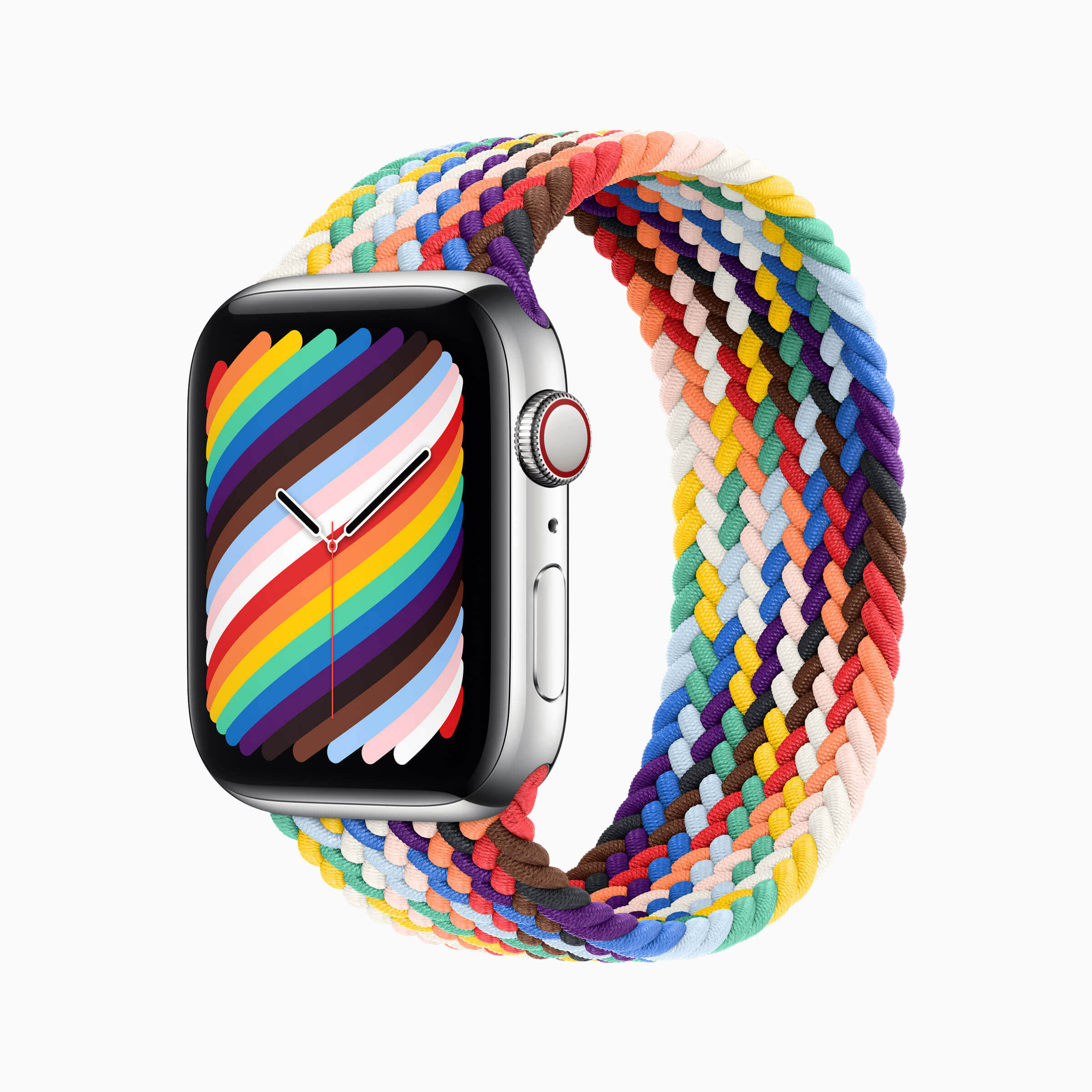 骄傲支持LGBTQ+社群!苹果推出两款绝美Apple Watch彩虹编织錶环-NICEGAY