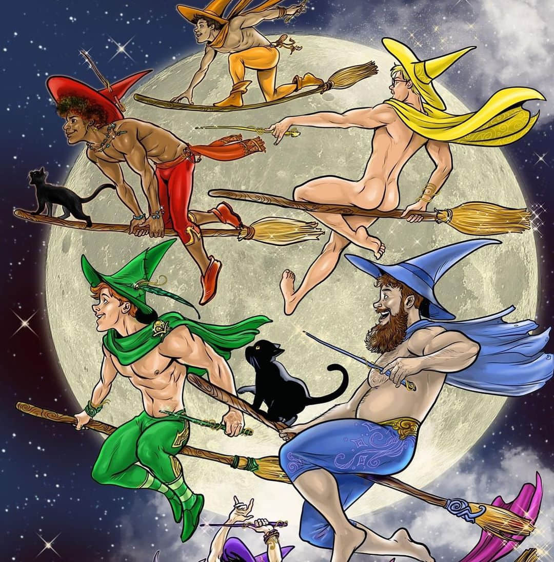 巫师哪有这么Gay?美国艺术家笔底春风,壮硕肌肉法力无边-NICEGAY