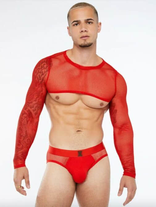 被歌手耽誤的時尚企業家蕾哈娜 推男性吊帶網紗內衣辣翻!-NICEGAY
