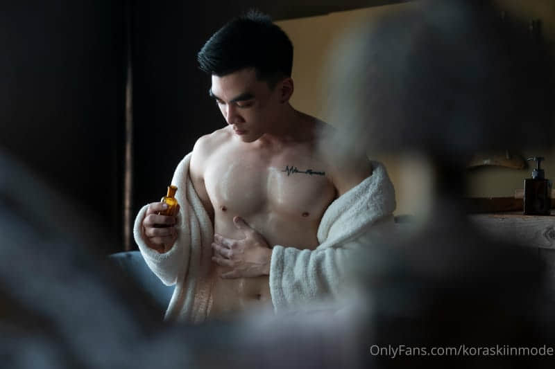 Kora SkiinMode collection P70 – Bath time with Dark datar-NICEGAY