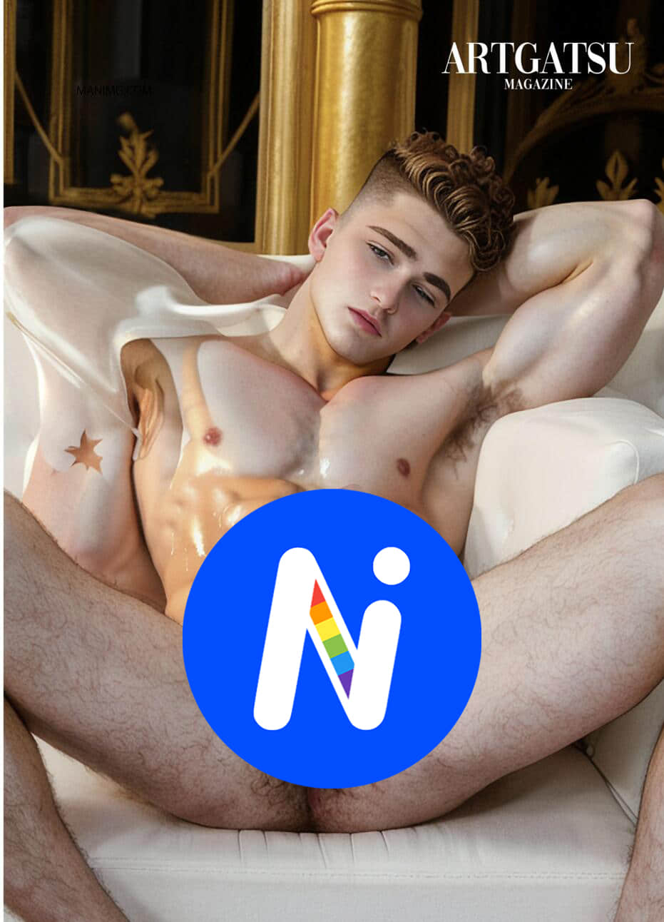 ART GATSU MAGAZINE No. 002 AI HUNK Throne Naked Issue-NICEGAY
