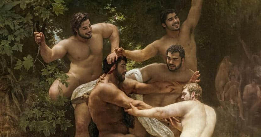 我把名畫變 gay 了! 同志藝術家翻玩經典畫作「偷嚐禁果」-NICEGAY