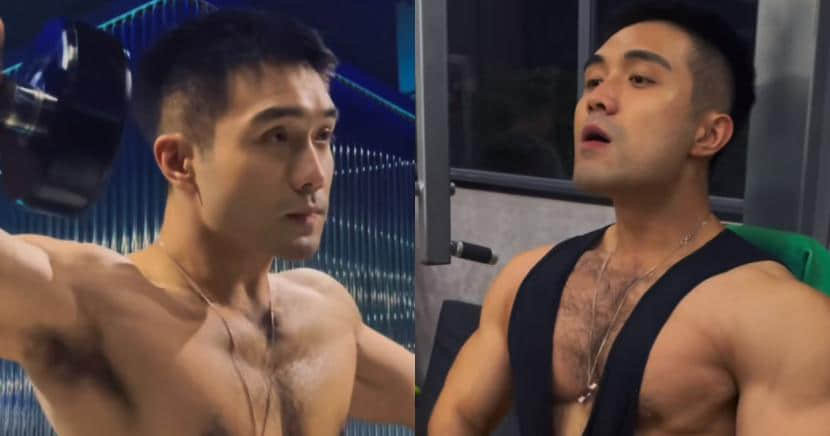 健身壯漢神似天菜「張孝全」! 無辜小狗眼搭配胸毛猛肌滿足反差幻想-NICEGAY