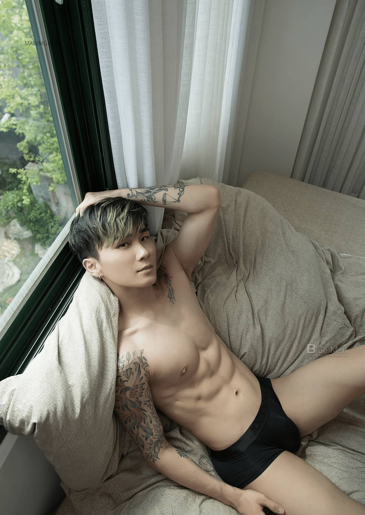 BLUEMEN 藍男色 NO.397 晨勃的健身大男孩 杯麵-NICEGAY
