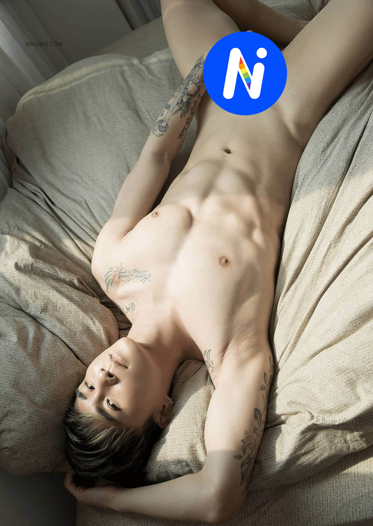 BLUEMEN 藍男色 NO.397 晨勃的健身大男孩 杯麵-NICEGAY